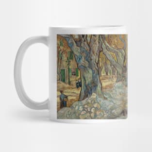 The Large Plane Trees (Road Menders at Saint-Remy) by Vincent van Gogh Mug